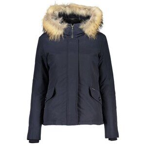 Woolrich Blue Cotton Jackets & Coat S NEW